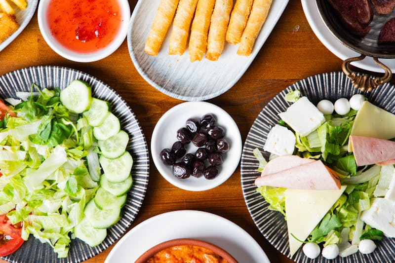 Colorful healthy food bowl from Marcos kitchen
